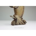 veche sculptura peste Koi. soapstone. China sec XX